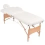 Massageliege und Klapphocker 2 Zonen 10 cm weiß von vidaXL, Massageliegen - Ref: Foro24-110154, Preis: 260,51 €, Rabatt: %