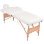 Massageliege und Klapphocker 2 Zonen 10 cm weiß von vidaXL, Massageliegen - Ref: Foro24-110154, Preis: 325,03 €, Rabatt: %
