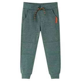 Pantalones de chándal infantiles verde oscuro 104