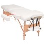 Massageliege und Klapphocker 2 Zonen 10 cm weiß von vidaXL, Massageliegen - Ref: Foro24-110154, Preis: 325,03 €, Rabatt: %