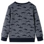 Children's navy blue mélange sweatshirt 116 by vidaXL, Kids T-shirts - Ref: Foro24-13151, Price: 13,44 €, Discount: %