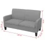 Two-seater sofa 135x65x76 cm light gray by vidaXL, Sofas - Ref: Foro24-244708, Price: 246,57 €, Discount: %
