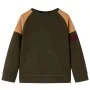 Kinder-Sweatshirt 128 in dunklem Khaki und Kamel von vidaXL, Kinder-T-Shirts - Ref: Foro24-13392, Preis: 13,50 €, Rabatt: %