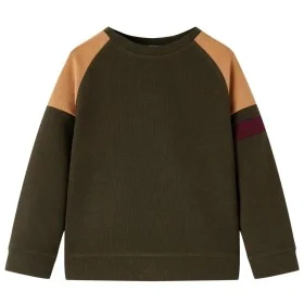 Sudadera infantil caqui oscuro y camel 104 de vidaXL, Camisetas para niños - Ref: Foro24-13390, Precio: 13,50 €, Descuento: %