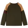 Kinder-Sweatshirt 104 in dunklem Khaki und Kamel von vidaXL, Kinder-T-Shirts - Ref: Foro24-13390, Preis: 13,50 €, Rabatt: %