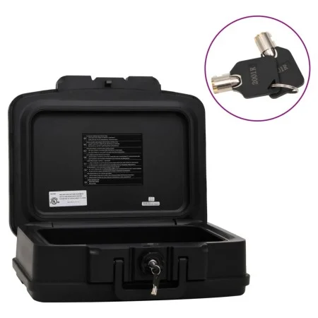 Black safe 44x37x16.5 cm by vidaXL, Safes - Ref: Foro24-154961, Price: 99,44 €, Discount: %