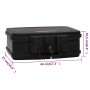 Caja fuerte negra 44x37x16,5 cm de vidaXL, Cajas fuertes - Ref: Foro24-154961, Precio: 99,38 €, Descuento: %