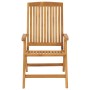 Liegestühle und Kissen 4 Stück massives Teakholz von vidaXL, Gartenstühle - Ref: Foro24-3196465, Preis: 654,30 €, Rabatt: %