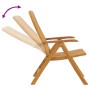 Liegestühle und Kissen 4 Stück massives Teakholz von vidaXL, Gartenstühle - Ref: Foro24-3196465, Preis: 654,30 €, Rabatt: %