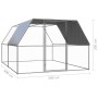 Jaula gallinero de exterior de acero galvanizado 3x4x2 m