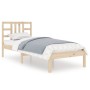 Solid wood bed frame 90x190 cm by vidaXL, Beds and slatted bases - Ref: Foro24-3105370, Price: 82,16 €, Discount: %