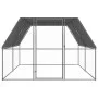 Jaula gallinero de exterior de acero galvanizado 3x4x2 m de vidaXL, Jaulas y habitáculos para animales pequeños - Ref: Foro24...