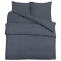Anthrazitfarbenes leichtes Mikrofaser-Bettbezugsset 220x240 cm von vidaXL, Bettbezüge - Ref: Foro24-135939, Preis: 21,56 €, R...