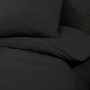Juego de funda nórdica microfibra ligera negro 140x200 cm