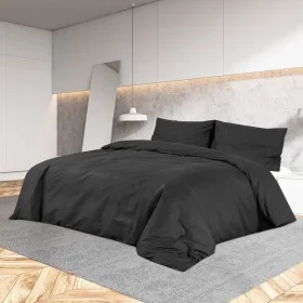 Schwarzes, leichtes Mikrofaser-Bettbezug-Set, 200 x 200 cm von vidaXL, Bettbezüge - Ref: Foro24-135979, Preis: 19,14 €, Rabat...