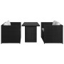 3-teiliges Gartenmöbel-Set und schwarze synthetische Rattankissen von vidaXL, Gartensets - Ref: Foro24-43913, Preis: 339,97 €...