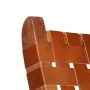 Folding chair with brown genuine leather cross stripes by vidaXL, Folding stools and chairs - Ref: Foro24-246365, Price: 178,...
