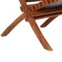 Folding chair with brown genuine leather cross stripes by vidaXL, Folding stools and chairs - Ref: Foro24-246365, Price: 178,...