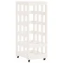 Firewood cart with solid white pine wood wheels 40x49x110 cm by vidaXL, Firewood bags and holders - Ref: Foro24-832328, Price...