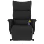 Reclining massage armchair with footrest in black synthetic leather by vidaXL, Armchairs - Ref: Foro24-356597, Price: 225,39 ...