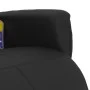 Sillón reclinable masaje con reposapiés cuero sintético negro de vidaXL, Sillones - Ref: Foro24-356597, Precio: 225,36 €, Des...