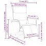 Sillón reclinable masaje con reposapiés cuero sintético negro de vidaXL, Sillones - Ref: Foro24-356597, Precio: 225,36 €, Des...