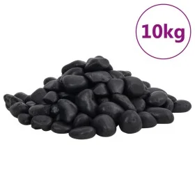 Schwarz polierte Kieselsteine 10 kg 2-5 cm von vidaXL, Aquariumdekoration - Ref: Foro24-155327, Preis: 33,07 €, Rabatt: %