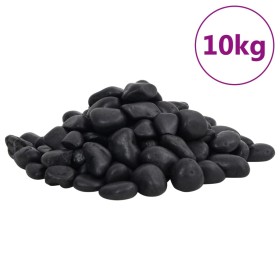 Guijarros pulidos negros 10 kg 2-5 cm