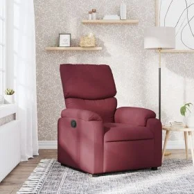 Sillón reclinable de tela rojo tinto de vidaXL, Sillones - Ref: Foro24-373413, Precio: 195,71 €, Descuento: %