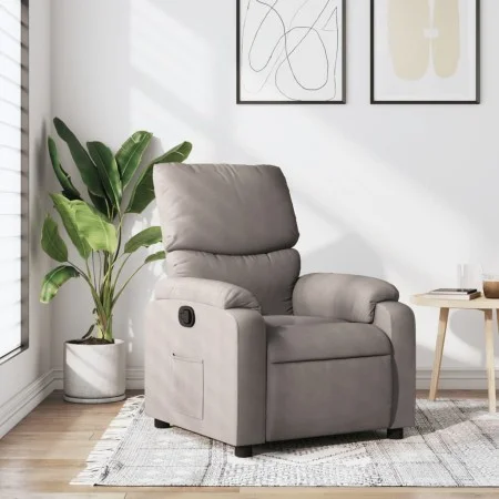 Taupe Gray Fabric Recliner by vidaXL, Armchairs - Ref: Foro24-373418, Price: 181,73 €, Discount: %