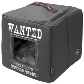 D&D Cama cubo de mascota Wanted 40x40x40 cm gris 6