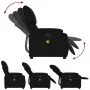 Sillón reclinable de masaje de tela negro de vidaXL, Sillones - Ref: Foro24-373424, Precio: 182,84 €, Descuento: %