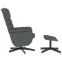 Reclining armchair with footrest in gray synthetic leather by vidaXL, Armchairs - Ref: Foro24-356709, Price: 138,80 €, Discou...
