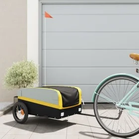 Bicycle trailer, black and yellow iron, 30 kg by vidaXL, Bicycle trailers - Ref: Foro24-94036, Price: 85,17 €, Discount: %