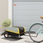 Fahrradanhänger aus schwarzem und gelbem Eisen 30 kg von vidaXL, Fahrradanhänger - Ref: Foro24-94036, Preis: 86,87 €, Rabatt: %