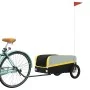 Fahrradanhänger aus schwarzem und gelbem Eisen 30 kg von vidaXL, Fahrradanhänger - Ref: Foro24-94036, Preis: 85,17 €, Rabatt: %