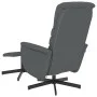 Reclining massage armchair with footrest in gray synthetic leather by vidaXL, Armchairs - Ref: Foro24-356716, Price: 128,31 €...