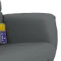 Sillón de masaje reclinable con reposapiés cuero sintético gris de vidaXL, Sillones - Ref: Foro24-356716, Precio: 128,18 €, D...