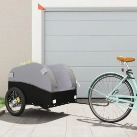 Bicycle trailer, black and gray iron, 45 kg by vidaXL, Bicycle trailers - Ref: Foro24-94133, Price: 93,90 €, Discount: %