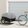 Remolque para bicicleta hierro negro y gris 45 kg de vidaXL, Remolques para bicicletas - Ref: Foro24-94133, Precio: 93,90 €, ...