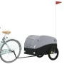 Remolque para bicicleta hierro negro y gris 45 kg de vidaXL, Remolques para bicicletas - Ref: Foro24-94133, Precio: 93,90 €, ...