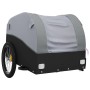 Fahrradanhänger aus schwarzem und grauem Eisen 45 kg von vidaXL, Fahrradanhänger - Ref: Foro24-94133, Preis: 95,49 €, Rabatt: %