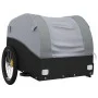Remolque para bicicleta hierro negro y gris 45 kg de vidaXL, Remolques para bicicletas - Ref: Foro24-94133, Precio: 93,90 €, ...