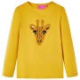 Camiseta infantil de manga larga ocre oscuro 116 de vidaXL, Camisetas para niños - Ref: Foro24-13481, Precio: 8,66 €