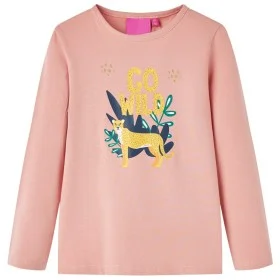 Kinder-Langarm-T-Shirt hellrosa 104 von vidaXL, Kinder-T-Shirts - Ref: Foro24-13550, Preis: 8,30 €, Rabatt: %