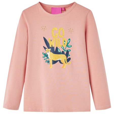 Kinder-Langarm-T-Shirt hellrosa 104 von vidaXL, Kinder-T-Shirts - Ref: Foro24-13550, Preis: 8,39 €, Rabatt: %