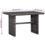 3-piece garden table and chairs set with gray synthetic rattan cushions by vidaXL, Garden sets - Ref: Foro24-43915, Price: 34...