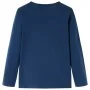 Marineblaues Langarm-T-Shirt für Kinder 140 von vidaXL, Kinder-T-Shirts - Ref: Foro24-13623, Preis: 8,85 €, Rabatt: %