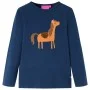 Marineblaues Langarm-T-Shirt für Kinder 116 von vidaXL, Kinder-T-Shirts - Ref: Foro24-13621, Preis: 8,85 €, Rabatt: %