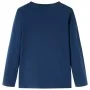 Marineblaues Langarm-T-Shirt für Kinder 116 von vidaXL, Kinder-T-Shirts - Ref: Foro24-13621, Preis: 8,85 €, Rabatt: %